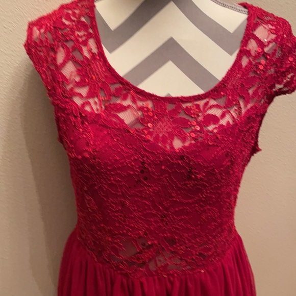 deb Red Formal Dress Size  XL - Picture 2 of 6